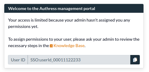 Missing permissions